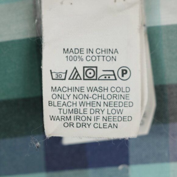 Jack Spade Men's XXL Green White Plaid Short Sleeve Casual Button Up Shirt - Picture 7 of 7